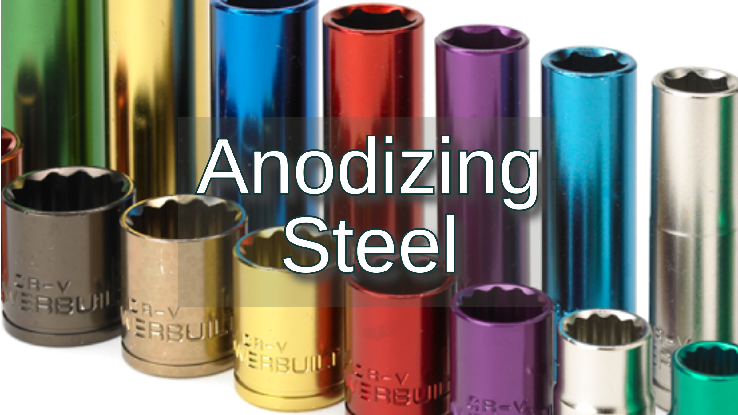 Anodizing steel