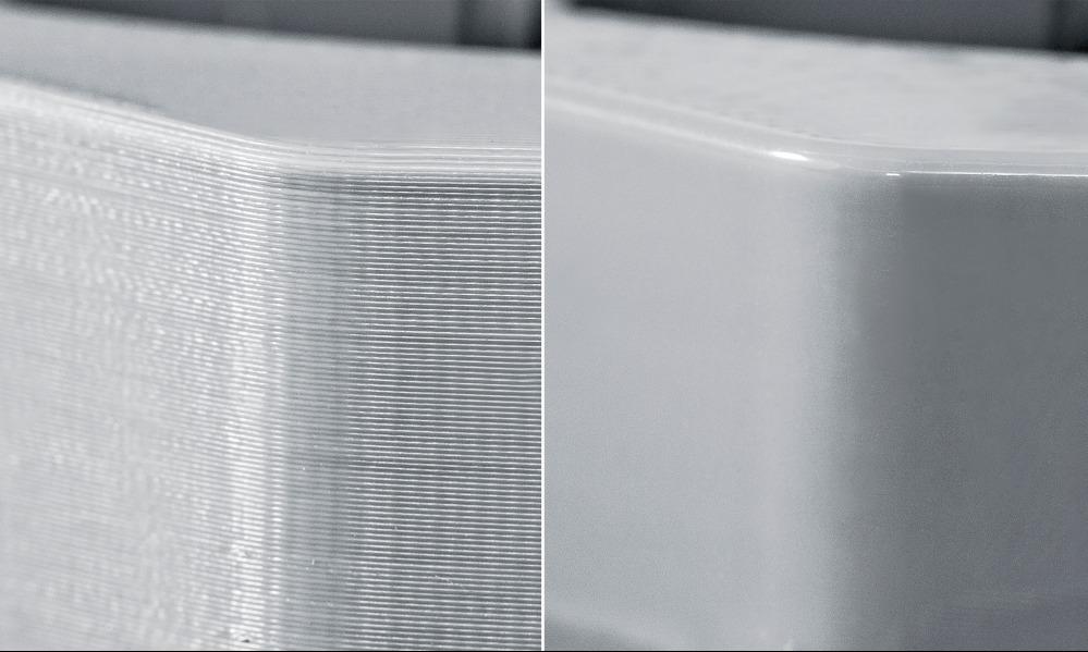 Reaction Process of Vapor Smoothing