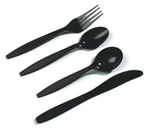 Polypropylene Black Disposable Cutlery 