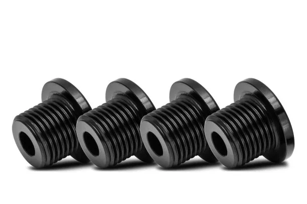 hardware components with black oxide coating