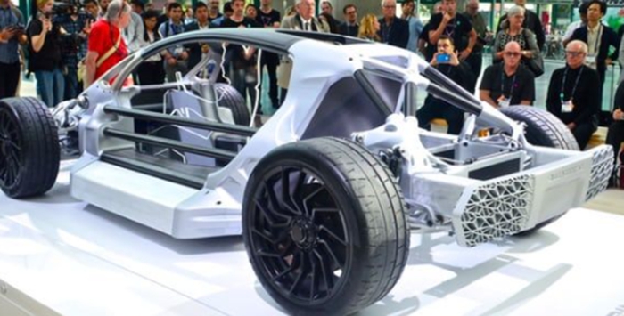 Aluminum 3d-printed body structure