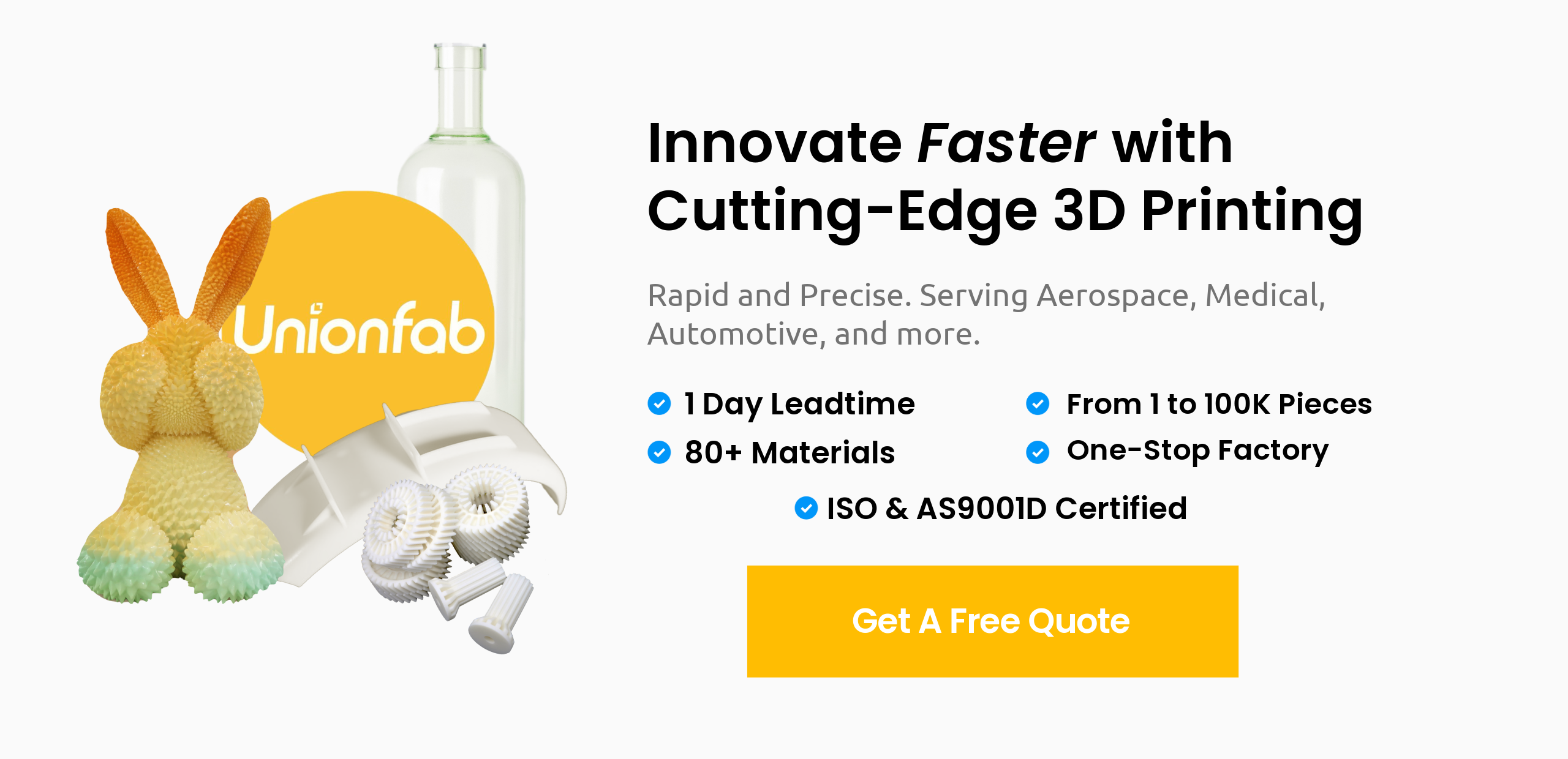 Unionfab's 3d printing services