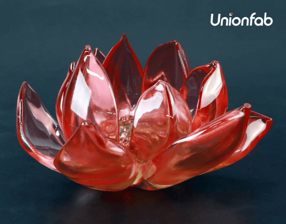 Unionfab's Painted Transparent 3D Print