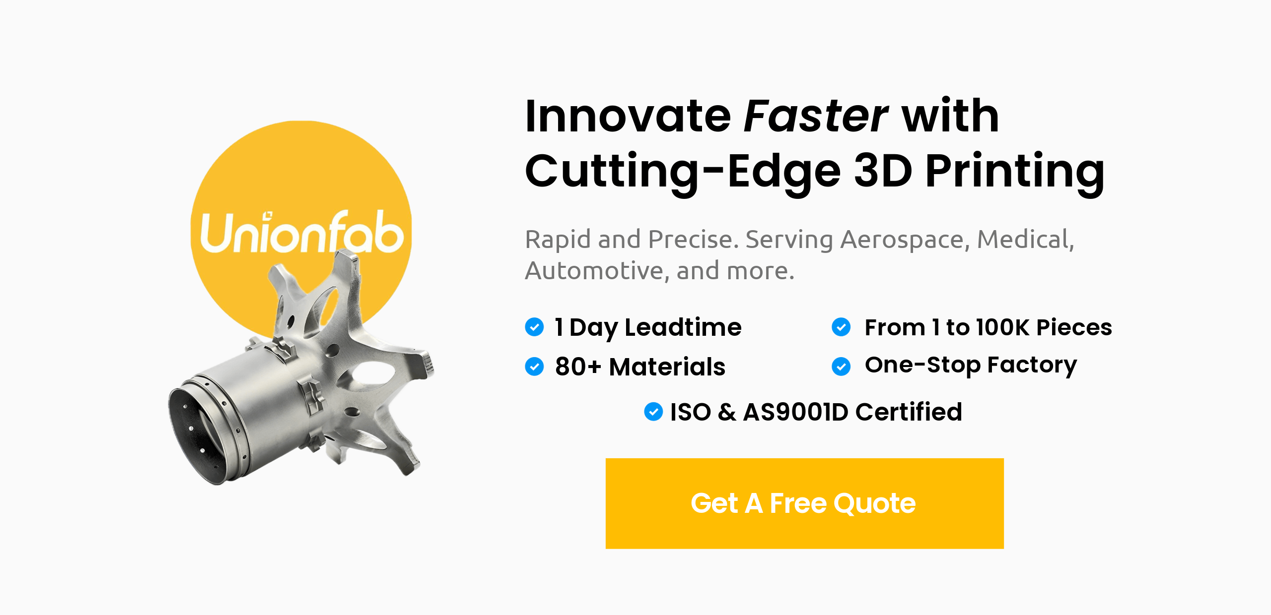 Unionfab's 3d printing services