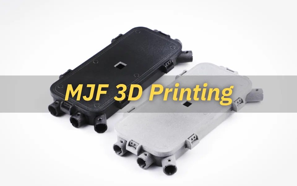 mjf 3d printed nylon parts before and after processing