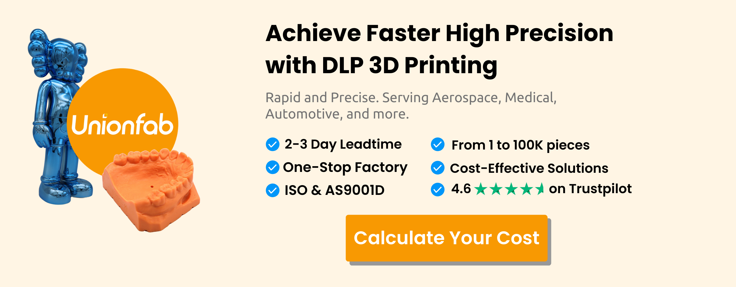 unionfab's online free cost calculator