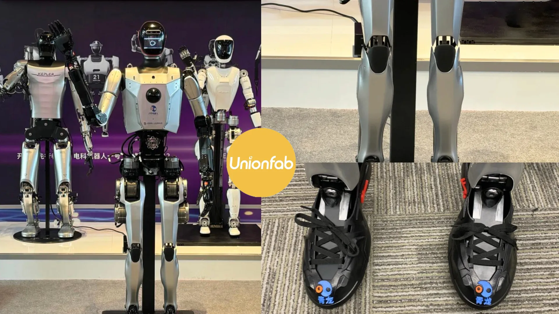 3D Printed Humanoid Robot Parts by Unionfab