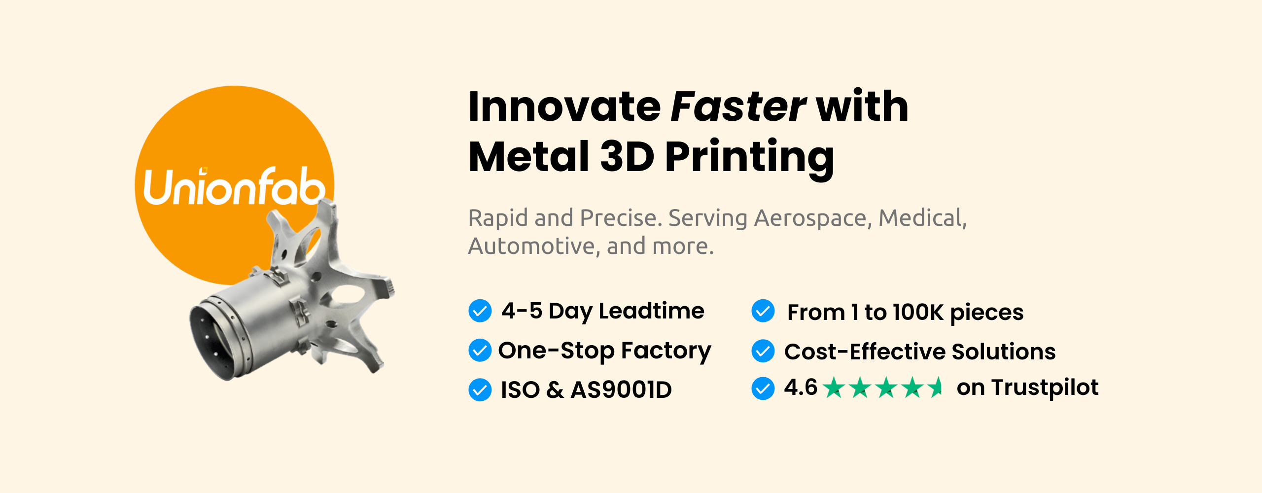 metal 3d printing banner-unionfab