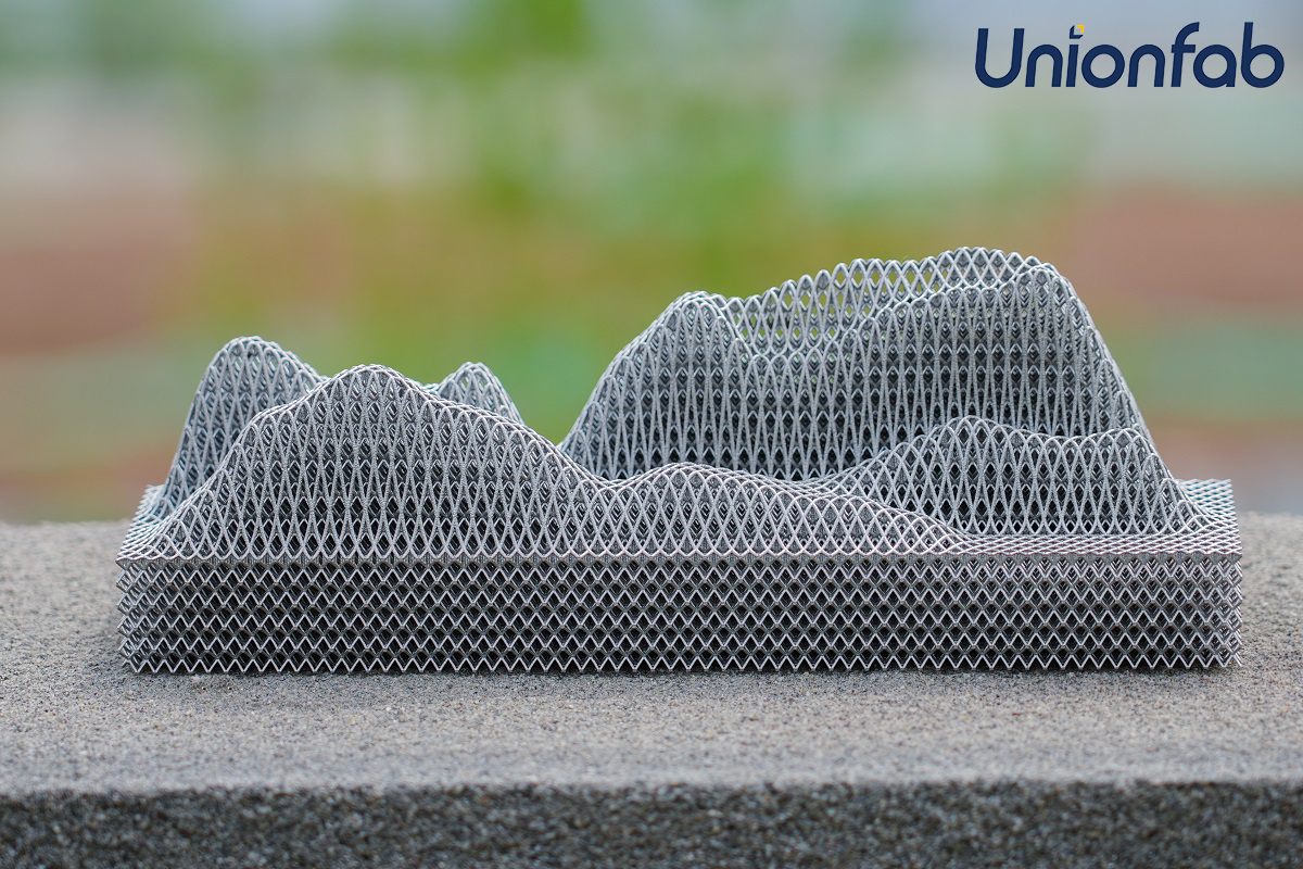 SLM-printed Metal Terrain Sculpture by Unionfab