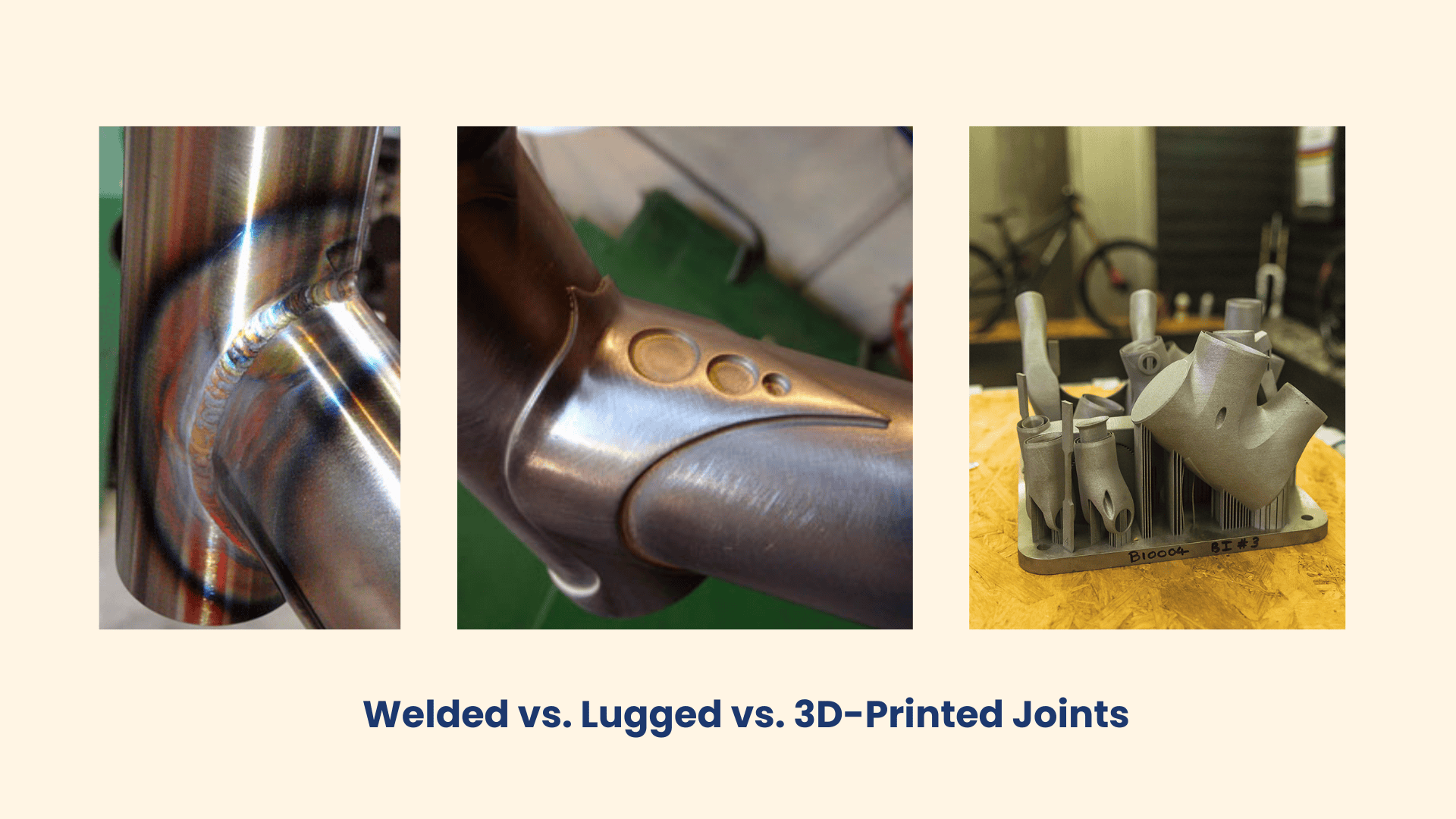 Welded vs. Lugged vs. 3D-Printed Joints