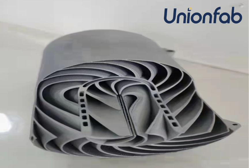 3D Printed Titanium Electronic Cooling Housing Source: Unionfab