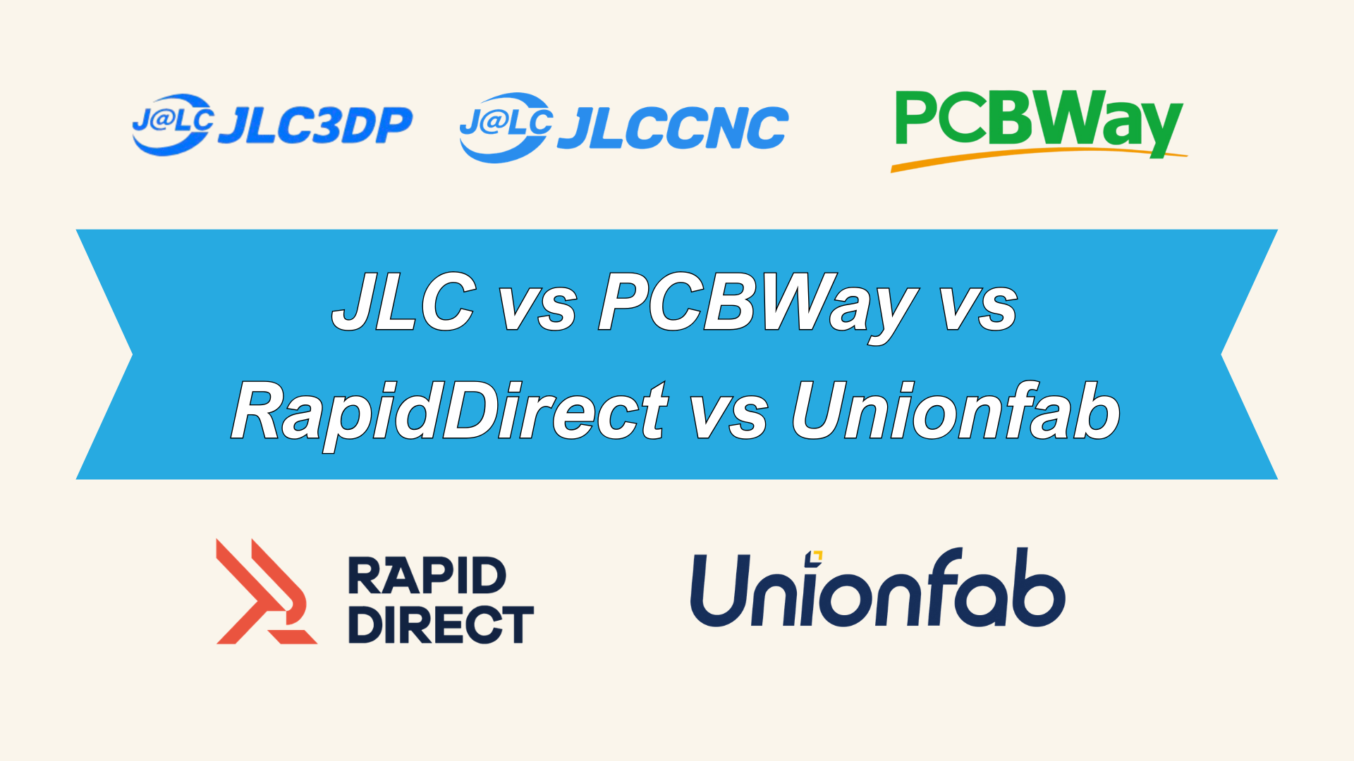 JLC vs PCBWay vs RapidDirect vs Unionfab: On-Demand Manufacturing Platforms in China (2026)