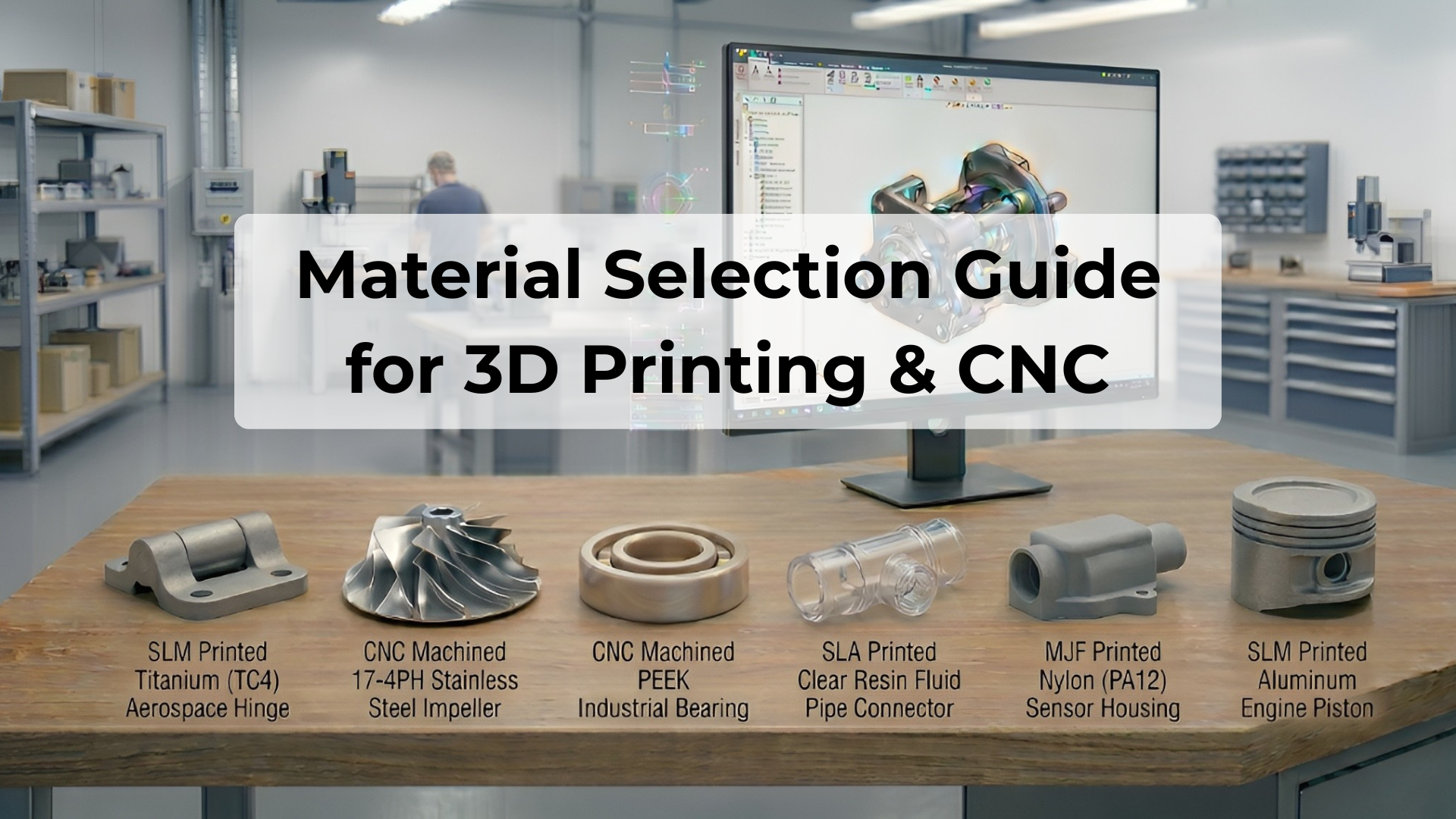 Material Selection Guide for 3D Printing & CNC