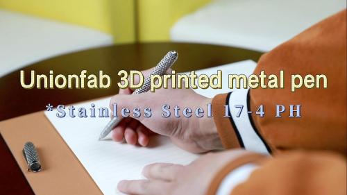 3D printed metal pen, Metal 3D Printing, Stainless Steel, SLM 3D Printing